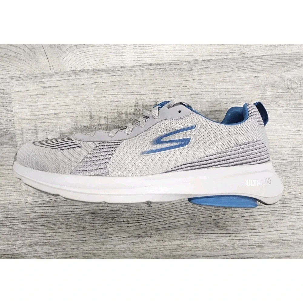 Skechers Men's Go Run Viz Tech-Scorcher 54893 Grey/Blue Size: 10